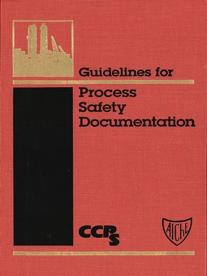 cover image of Guidelines for Process Safety Documentation